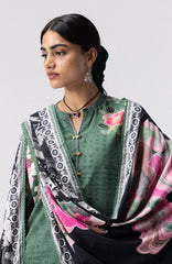 Coco Prints Vol-4 By Zara Shahjahan Unstitched Lawn Printed 3 Piece Suit - CCZSV4LP-2B- HANA- Summer Collection