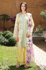 Lifestyle By Rang Rasiya Unstitched Lawn Printed 3 Piece Suit  - RRLSPL -Hazel - Summer Collection