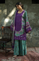 Wilderness by Elaf Unstitched Embroidered Pashmina Shawl  3 Piece Suit ELFWLDW- 6A- HEATHER- Winter Collection