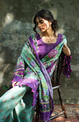 Wilderness by Elaf Unstitched Embroidered Pashmina Shawl  3 Piece Suit ELFWLDW- 6A- HEATHER- Winter Collection