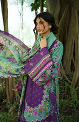 Wilderness by Elaf Unstitched Embroidered Pashmina Shawl  3 Piece Suit ELFWLDW- 6A- HEATHER- Winter Collection