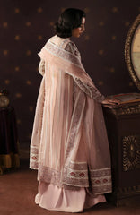 La Fuschia By Afrozeh Unstitched Embroidred Organza 3 Piece Suit  - AFRLAF - Hermit - Formal Collection