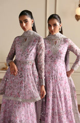 Siraya by Zarif Unstitched Embroidered Chiffon 3 Piece Suit - ZRFSRYF-09-HINAA- Wedding Collection