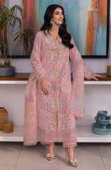 Carnation Luxury Festive Edit By Rangrasiya Unstitched Lawn Embroidered 3 Piece -RRCRE25L03- Irha - Summer Collection