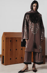 Karandi AW Edit 1 by Jugnu Lahore Unstitched Embroidered Karandi 3 Piece Suit - JUGKRDW-Jabah - Winter Collection