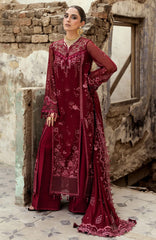 CHIFFON'25 By Qalamkar Unstitched Embroidered Suit 3 Piece -QLMCH25F06- Jayne- Festive Collection