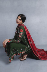 Karandi AW Edit 1 by Jugnu Lahore Unstitched Embroidered Karandi 3 Piece Suit - JUGKRDW-Jita - Winter Collection