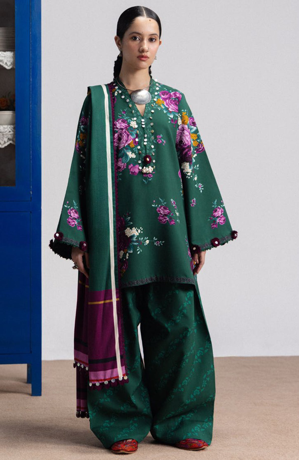 Coco Prints Vol-4 By Zara Shahjahan Unstitched Lawn Printed 3 Piece Suit - CCZSV4LP-9B- KATYA- Summer Collection