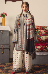 Coco Prints Vol-4 By Zara Shahjahan Unstitched Lawn Printed 3 Piece Suit - CCZSV4LP-10A- LEELA- Summer Collection