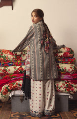 Coco Prints Vol-4 By Zara Shahjahan Unstitched Lawn Printed 3 Piece Suit - CCZSV4LP-10A- LEELA- Summer Collection
