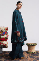 Coco Prints Vol-4 By Zara Shahjahan Unstitched Lawn Printed 3 Piece Suit - CCZSV4LP-10B- LEELA- Summer Collection