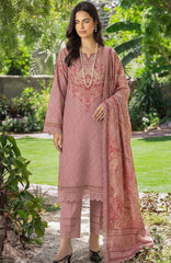 Printed LinenVol-1 By Mausummery Unstitched Linen 3 Piece - MUSV1LN-08- Lily Beige- Winter Collection