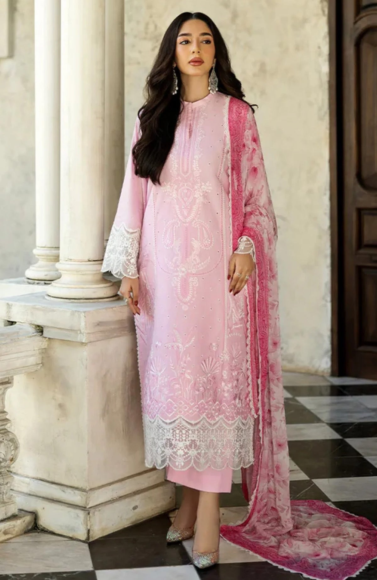 Chikankari By Zainab Chottani Unstitched Lawn Embroidered 3 Piece - ZC25CK-Liyah 7A- Summer Collection