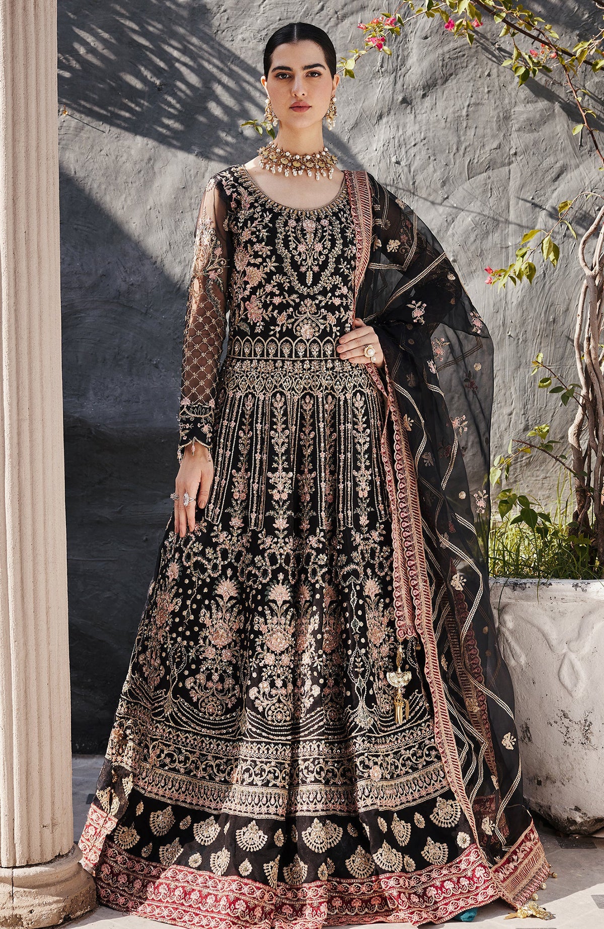 Nawabzadi by EmaanAdeel Unstitched Embroidered Suit 3 Piece -EANW25F2- Maanvi- Formal Collection
