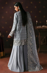 La Fuschia By Afrozeh Unstitched Embroidred Organza 3 Piece Suit  - AFRLAF - Magician  - Formal Collection