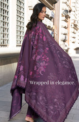 Meet Me in Istanbul By Rangrasiya Unstitched Embroidered Khaddar 3 Piece Suit - RRMIKHDW-MAUVE- Winter Collection