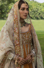The Doll House By Hussain Rehar Unstitched Korean Silk Embroidered  3 Piece Suit -HRDLHF04-Mehru-  Festive Collection