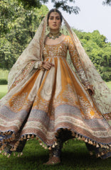 The Doll House By Hussain Rehar Unstitched Korean Silk Embroidered  3 Piece Suit -HRDLHF04-Mehru-  Festive Collection