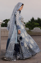 The Doll House By Hussain Rehar Unstitched Korean Silk Embroidered  3 Piece Suit -HRDLHF11-Mehtab-  Festive Collection