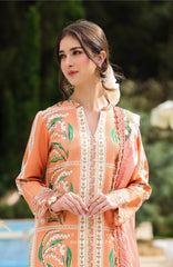 Lifestyle By Rang Rasiya Unstitched Lawn Printed 3 Piece Suit  - RRLSPL -Mellow - Summer Collection