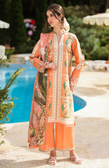 Lifestyle By Rang Rasiya Unstitched Lawn Printed 3 Piece Suit  - RRLSPL -Mellow - Summer Collection