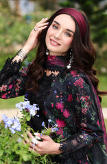 Lifestyle By Rang Rasiya Unstitched Lawn Printed 3 Piece Suit  - RRLSPL -Midnight- Summer Collection