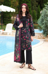 Lifestyle By Rang Rasiya Unstitched Lawn Printed 3 Piece Suit  - RRLSPL -Midnight- Summer Collection