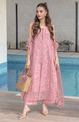 Carnation Luxury Festive Edit By Rangrasiya Unstitched Lawn Embroidered 3 Piece -RRCRE25L10- Mila - Summer Collection