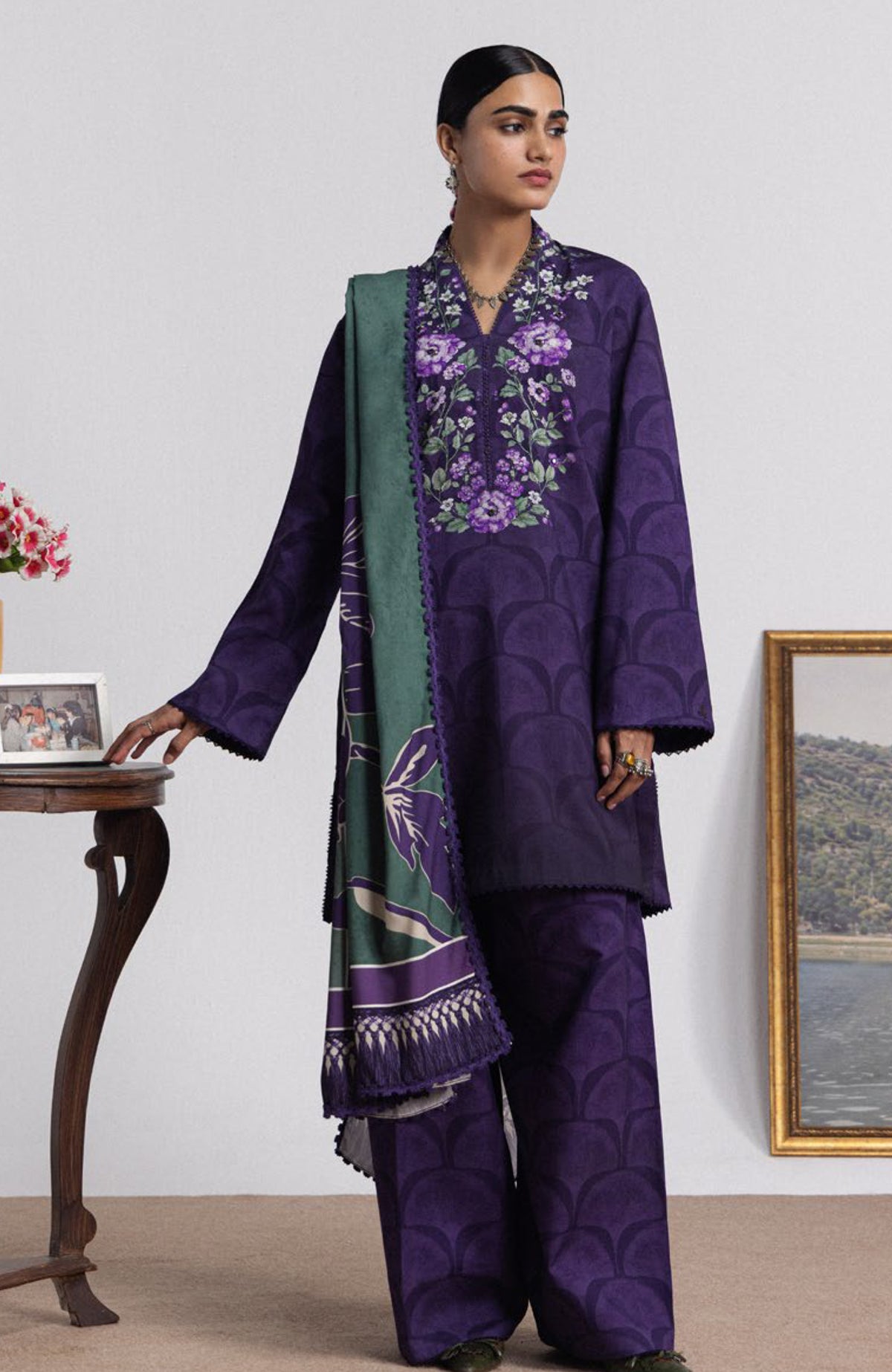 Coco Prints Vol-4 By Zara Shahjahan Unstitched Lawn Printed 3 Piece Suit - CCZSV4LP-1A- MIRA- Summer Collection