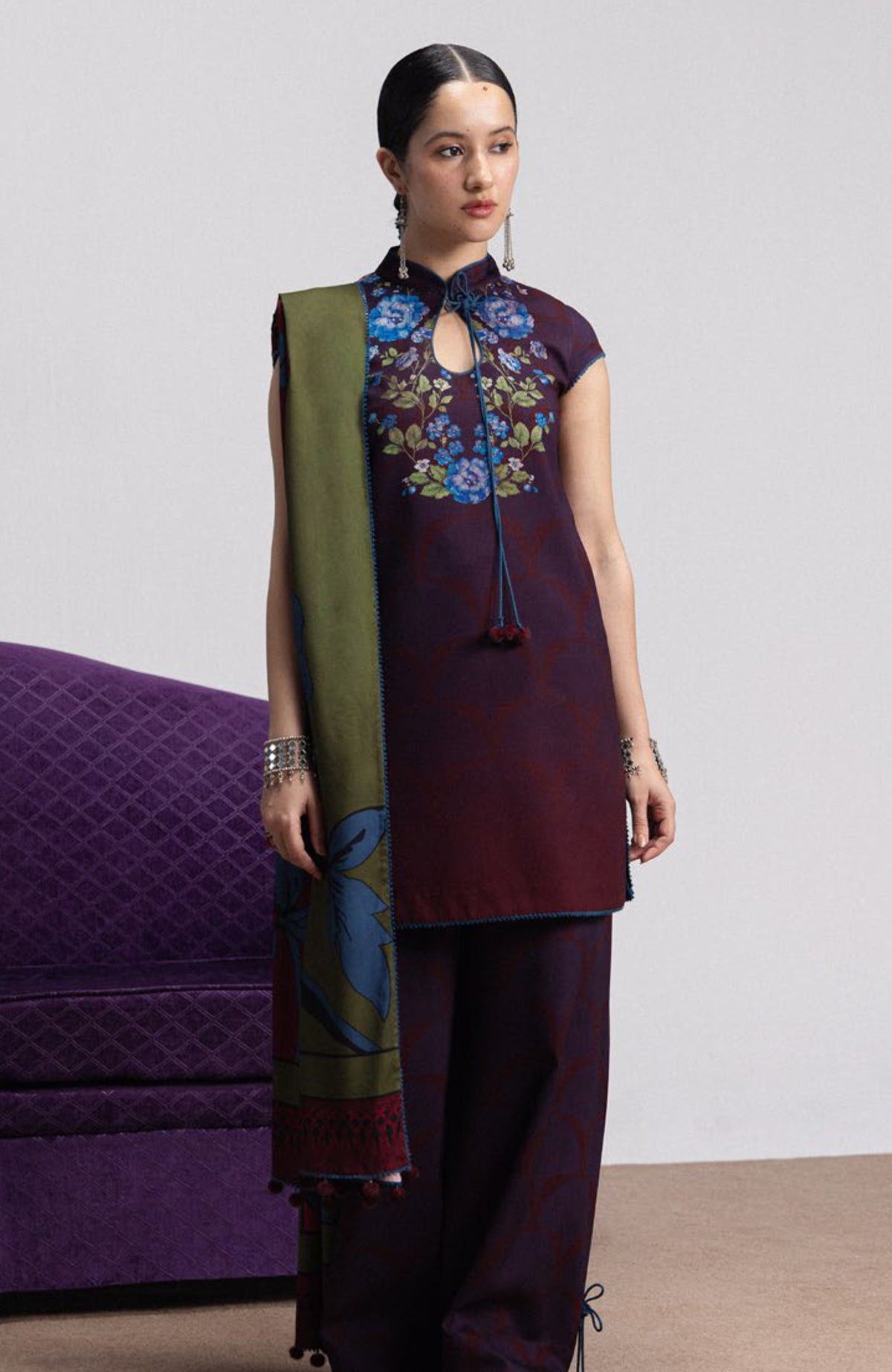 Coco Prints Vol-4 By Zara Shahjahan Unstitched Lawn Printed 3 Piece Suit - CCZSV4LP-1B- MIRA- Summer Collection