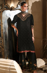 Luxè By Azure Embroidered Chiffon 3 Piece Unstitched Suit-AZRLUX25L-MYSTERE- Summer Collection