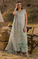 Premium Eid Edit By Rangrasiya Unstitched ALwn Embroidered 3 Piece - RRPREDT25L- Nadine -08- Summer Collection