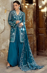 CHIFFON'25 By Qalamkar Unstitched Embroidered Suit 3 Piece -QLMCH25F04- Neesa- Festive Collection
