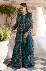 Jhoomro By Nureh Unstitched  Embroidered Organza 3 Piece - NRJHMF94 -   Formal Collection
