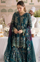Jhoomro By Nureh Unstitched  Embroidered Organza 3 Piece - NRJHMF94 -   Formal Collection