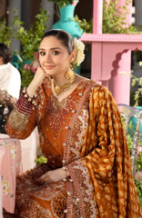 Jhoomro By Nureh Unstitched  Embroidered Organza 3 Piece - NRJHMF98 -   Formal Collection