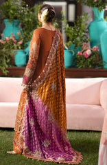 Jhoomro By Nureh Unstitched  Embroidered Organza 3 Piece - NRJHMF98 -   Formal Collection