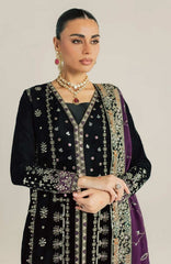 Maya by Nureh Unstitched Embroidered Velvet 3 Piece Suit - NRMYAV-136- Wedding Collection