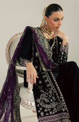 Maya by Nureh Unstitched Embroidered Velvet 3 Piece Suit - NRMYAV-136- Wedding Collection