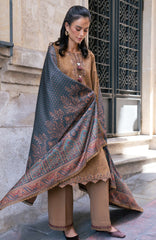 Meet Me in Istanbul By Rangrasiya Unstitched Embroidered Khaddar 3 Piece Suit - RRMIKHDW-OAT- Winter Collection