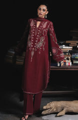 Karandi AW Edit 1 by Jugnu Lahore Unstitched Embroidered Karandi 3 Piece Suit - JUGKRDW-Parul - Winter Collection