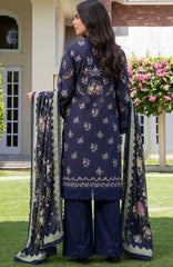 Printed LinenVol-1 By Mausummery Unstitched Linen 3 Piece - MUSV1LN-07- Peony- Winter Collection