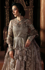 La Fuschia By Afrozeh Unstitched Embroidred Organza 3 Piece Suit  - AFRLAF - Priestess - Formal Collection