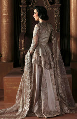 La Fuschia By Afrozeh Unstitched Embroidred Organza 3 Piece Suit  - AFRLAF - Priestess - Formal Collection