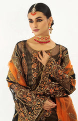 Raj Kumari By Mashq Unstitched Embroidered 3 Piece Suit - MSRKM23F60- Formal Collection