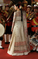 Shehnai by Afrozeh Unstitched Hand work Organza 3 Piece Suit- AFRSHNF -07-RANG-E-WAFA Wedding Collection