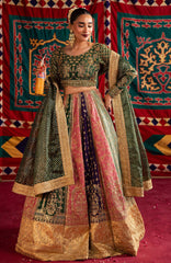 Jhil Mill By Maria Osama Khan Unstitched Hand Embroidered 3 Piece - MOKJM25F-Rangrez- Wedding Collection