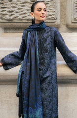 Meet Me in Istanbul By Rangrasiya Unstitched Embroidered Khaddar 3 Piece Suit - RRMIKHDW-RAVEN- Winter Collection