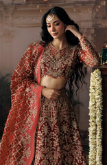 Shehnai by Afrozeh Unstitched Hand work Organza 3 Piece Suit- AFRSHNF -04-RUKHSAN - Wedding Collection