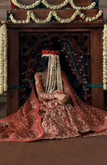 Shehnai by Afrozeh Unstitched Hand work Organza 3 Piece Suit- AFRSHNF -04-RUKHSAN - Wedding Collection